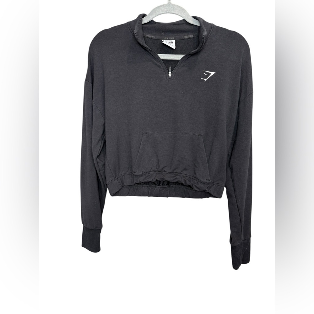 Gymshark‎ Black Cropped Quarter Zip